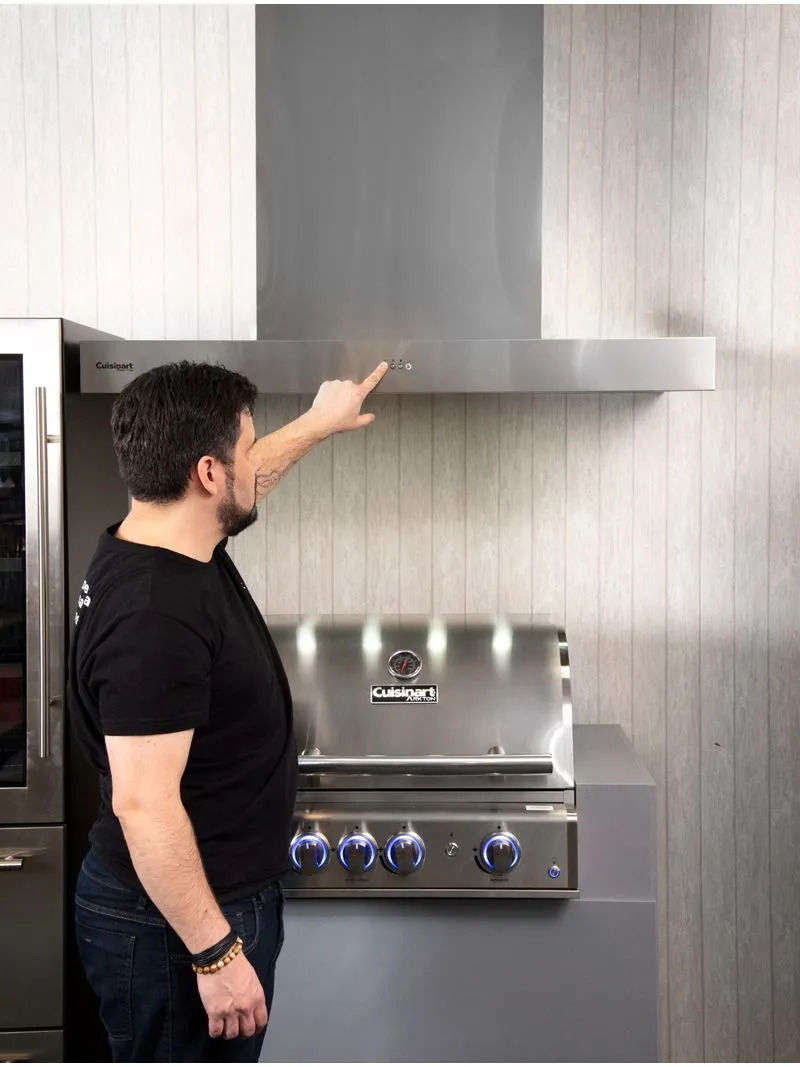 Coifa Cuisinart Arkton Parede Inox 120cm 2000m³ 220V - 4092540013