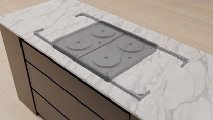 Cooktop de Indução Invisível Invisacook 4 Zonas 220V - INVISAMATT4