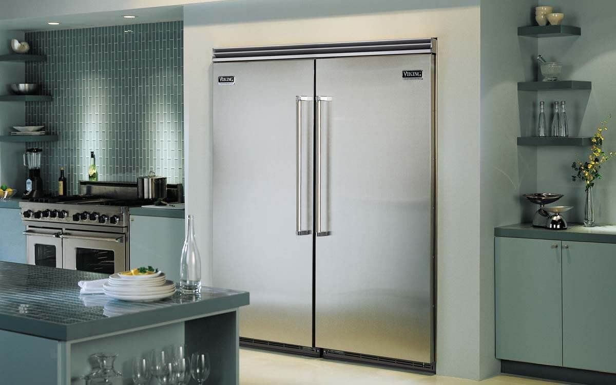 Geladeira Viking Built-In VCSB5423SS 42" Side-by-Side Open Box 115V - VCSB5423SS