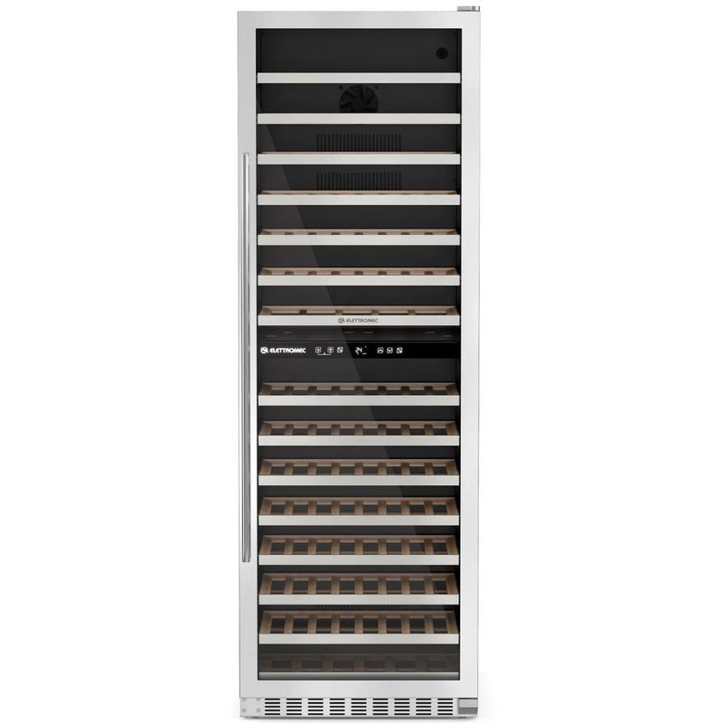 Adega Elettromec Inox 134 Garrafas Dual Zone Built-In Connect 220V Abertura Direita - CV2BI134XV2VPA
