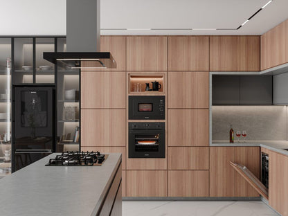 Coifa Vetro Ilha Connect Elettromec Inox e Vidro 90 cm 220V - CFIVTR90VP2ATC