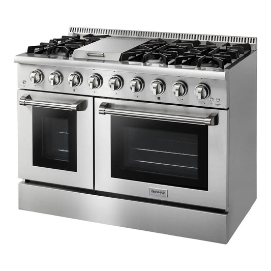 Fogão Benmax Pro 6 Bocas 2 Fornos a Gás Inox com Griddle 122cm - STOVG482FI