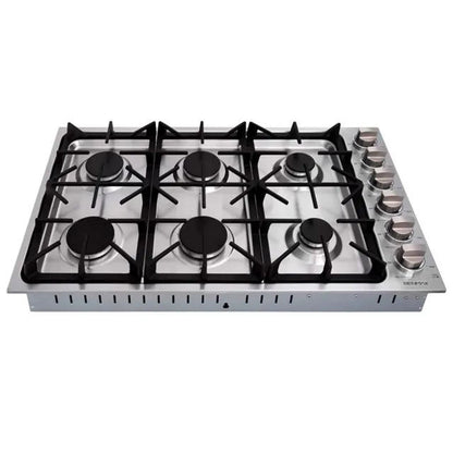 Cooktop a Gás Benmax Semi-Profissional 92cm Inox 6 Queimadores 127V - CTOP06B92SA