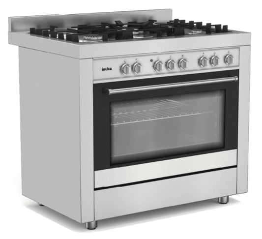 Fogão De Piso Invita Gás/Elétrico 90 cm 220v