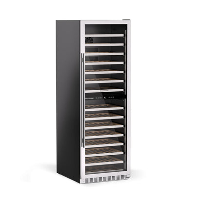 Adega Inox 134 Garrafas Dual Zone Built-in Connect 220V Abertura Esquerda Elettromec - CV2BI134XV2VPB