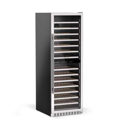 Adega Inox 134 Garrafas Dual Zone Built-in Connect 220V Abertura Esquerda Elettromec - CV2BI134XV2VPB