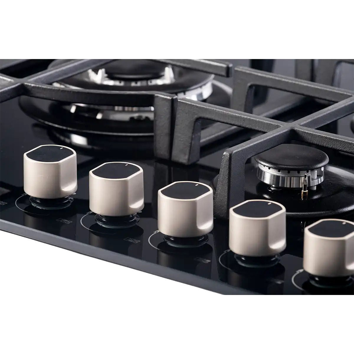 Cooktop a Gás Crissair Crystal 75 All Black 75cm Bivolt - NCT25G7 / 72004