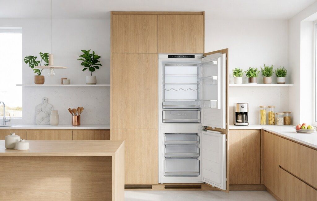 Refrigerador Revestir Bottom Freezer 237 Litros Built-in 220 Elettromec - RFBF237SR2XXA
