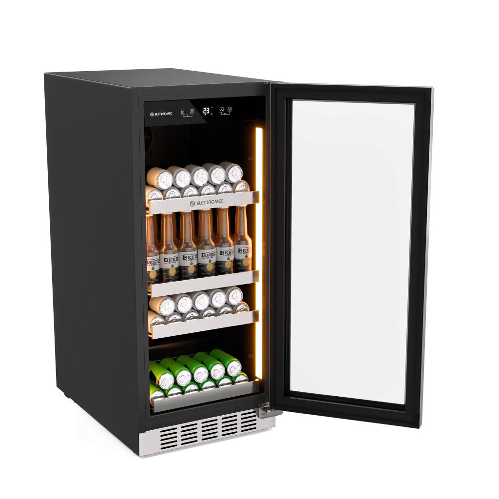 Beer Center Elettromec Inox 88 Litros Built-In Connect 220V Abertura Direita - BCBI88XV2VPA