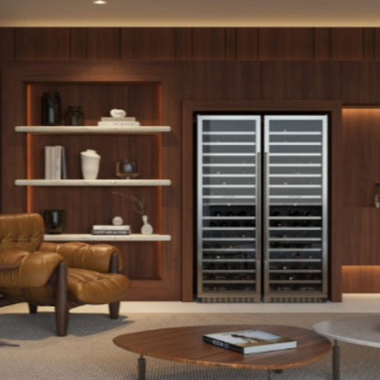 Adega Elettromec Inox 134 Garrafas Dual Zone Built-In Connect 220V Abertura Direita - CV2BI134XV2VPA