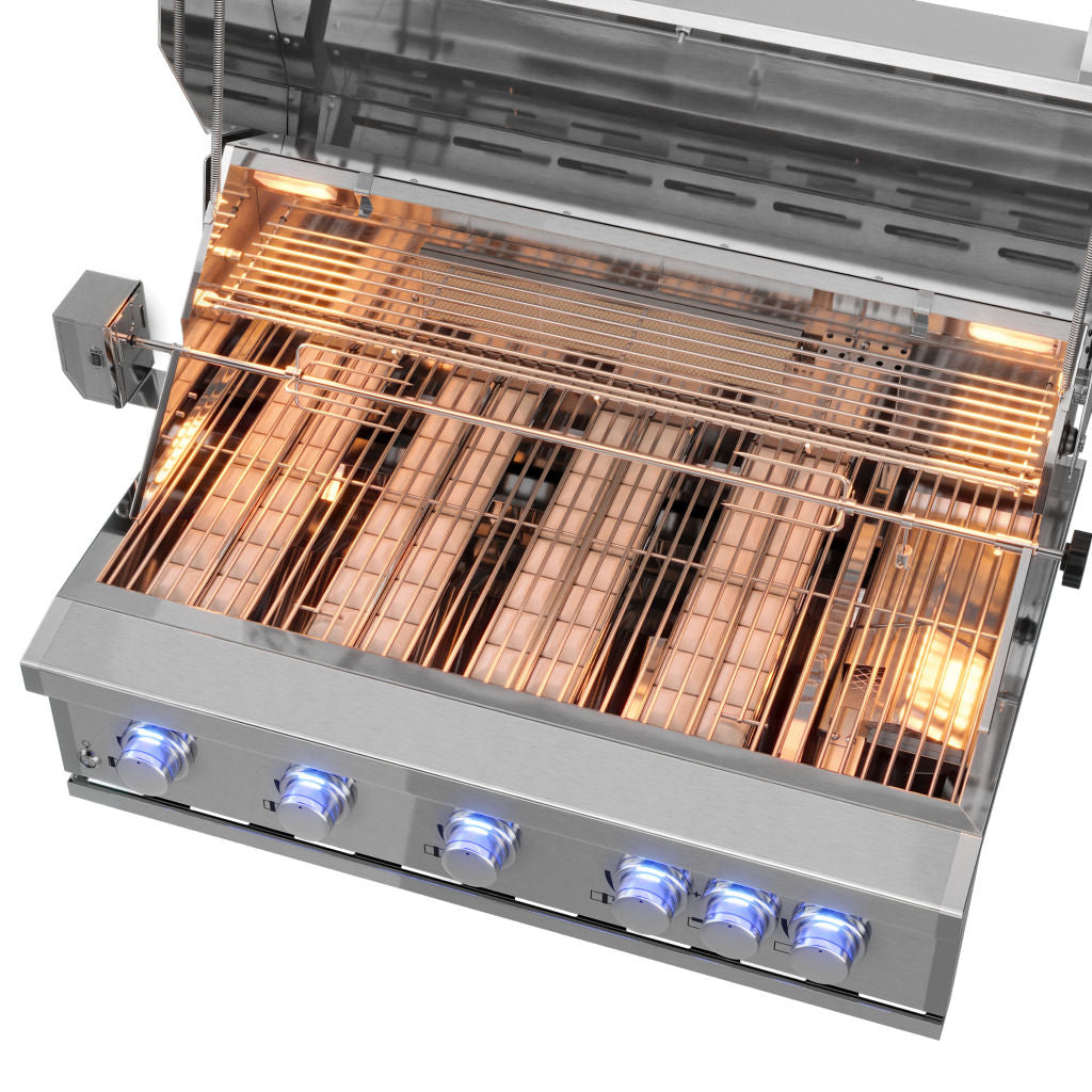 Churrasqueira Elettromec Inox a Gás 36 Polegadas 220V - BBQ6Q36XX2SCA