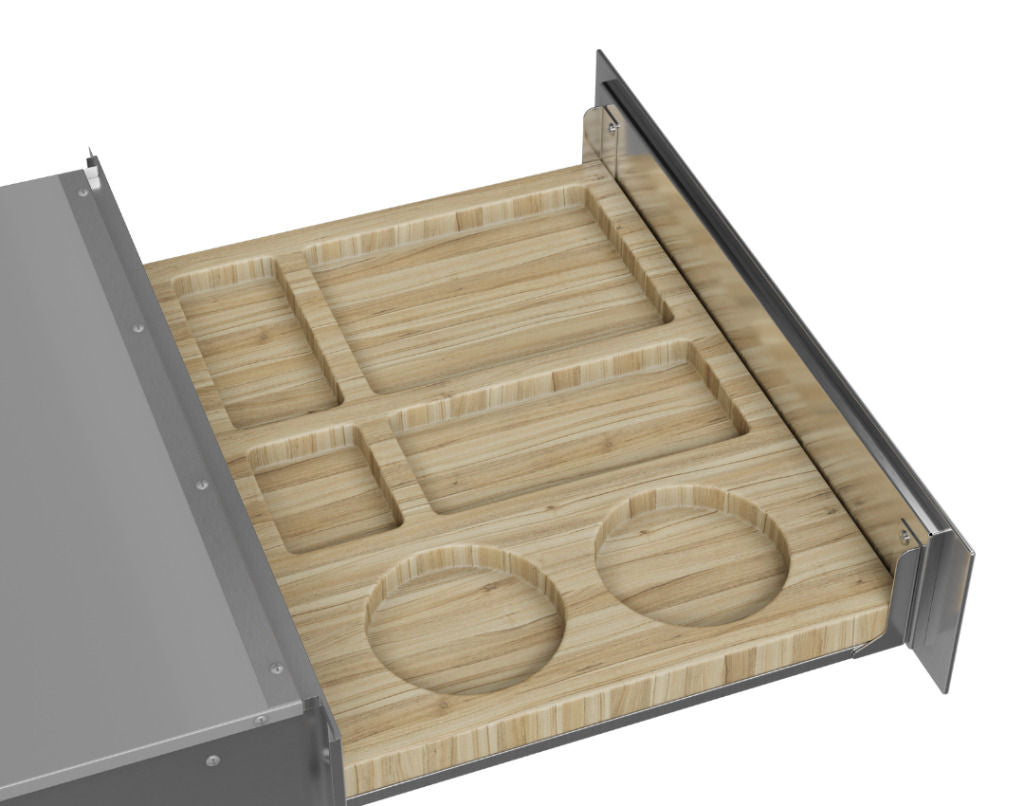 Gaveta Storage para Acessórios de Vinho Sole Inox 14 cm Elettromec - GV6S14SLNTNA