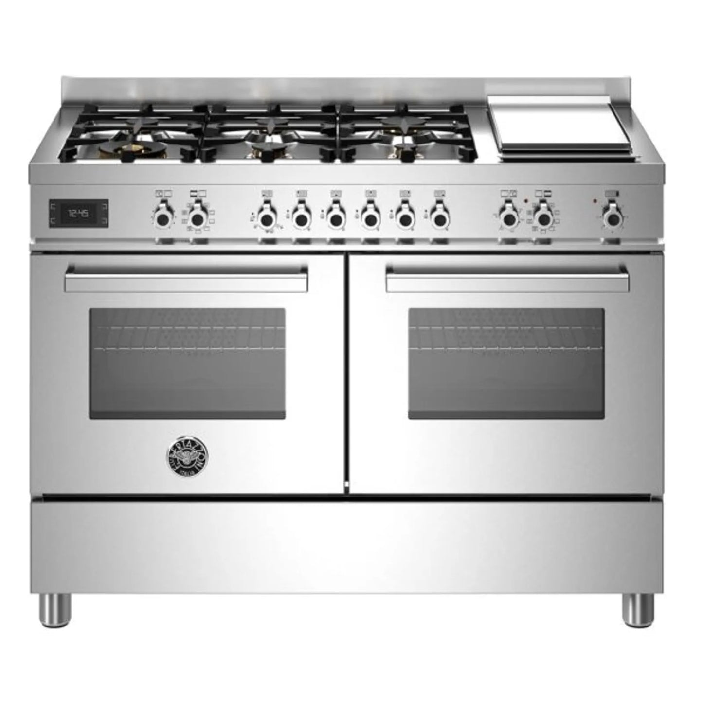 Fogão a Gás com Forno Elétrico 6 Queimadores Grill de Mesa Bertazzoni Inox 220V - Novo